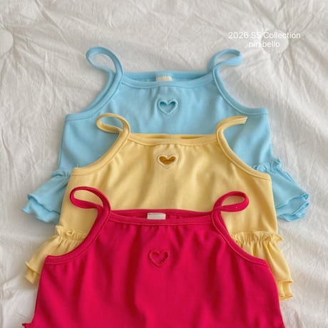 ninibello/152. joy heart punching sleeveless XS-XL