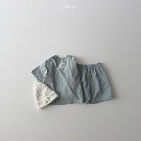 amigo/12. french half t T-shirt XS-XL