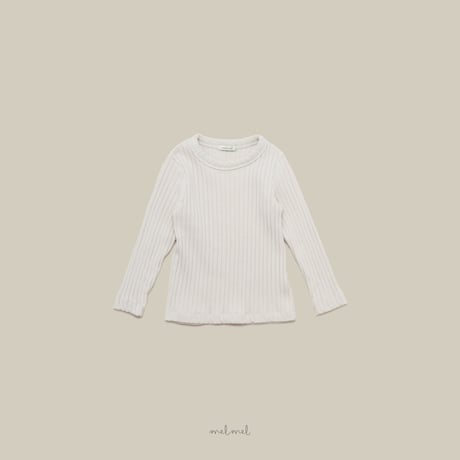 melmel/7. Milk Rib Tee? XXS-XL