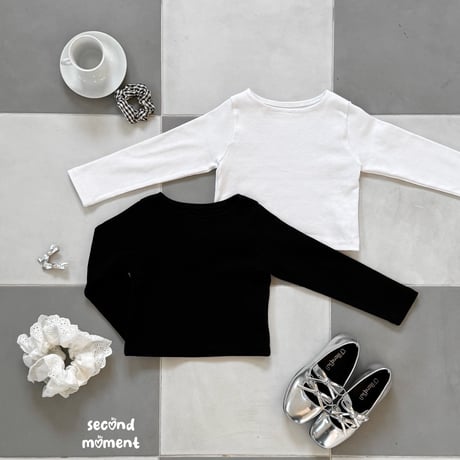 secondmoment/63. daily boat neck T-shirt JS-JL