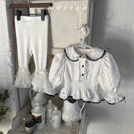 marron/59. lace kangkang leggings XS-L