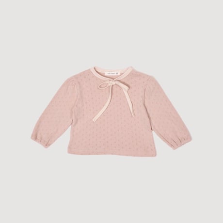 valubebe/86. creamy ribbon puff T-shirt 6M-S