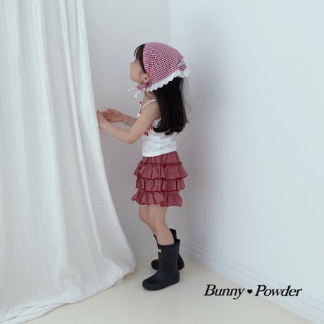 bunnypowder/124. check kangkang skirt pants 2XL-4XL