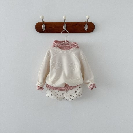 minirobe/3. Love eyelet knitwear   S-XL