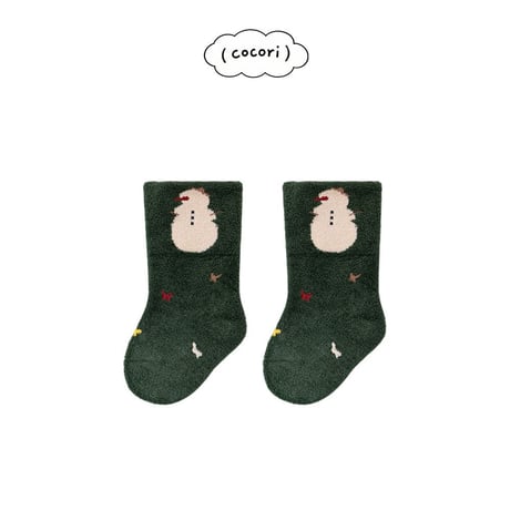 nightbebe/25. bebe christmas edition socks S(0-1)-M(1-3)