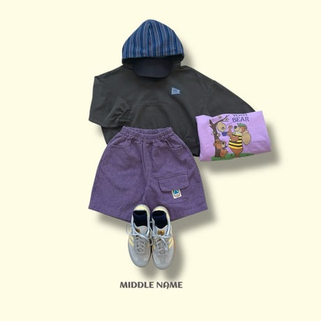 middlename/23. ss two color hood T-shirt JS-JM