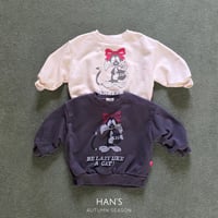 hans/21. ribbon cats man-to-man XS-XL
