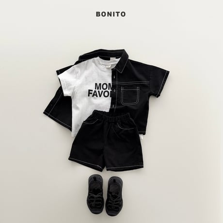 bonito/68. two pocket linen set? 12M-XL