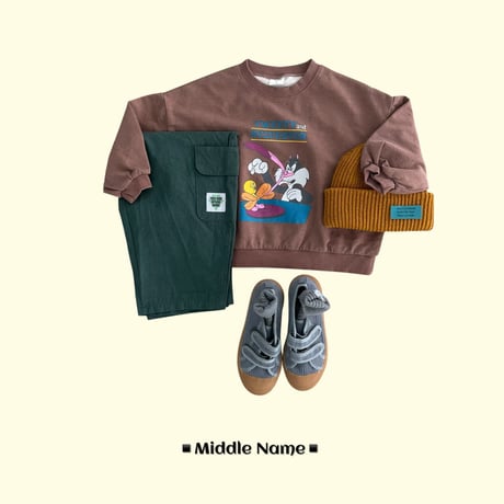 middlename/45. tweet man-to-man S-XL