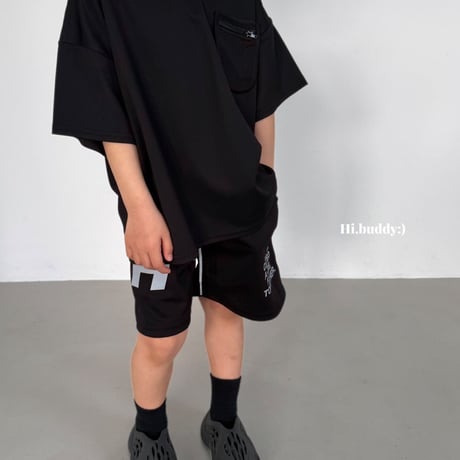 hibuddy/45. pocket zipper T-shirt S-XL