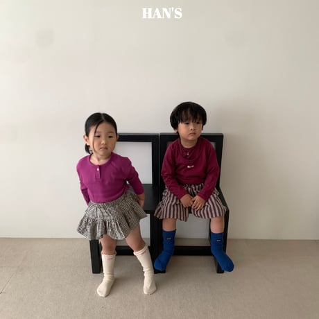 hans/63. cherry embroidery pumpkin skirt XS-XL