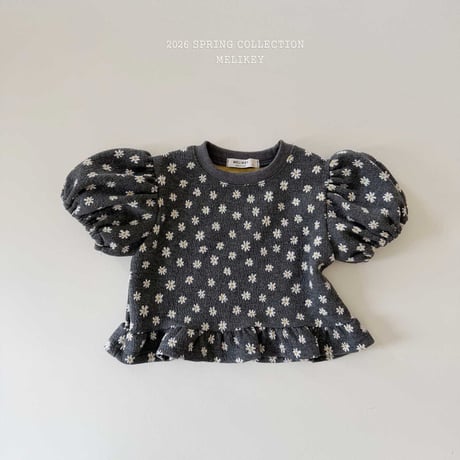melikey/58. daisy fril T-shirt JS-JM