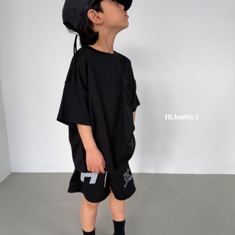 hibuddy/45. pocket zipper T-shirt S-XL