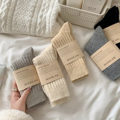 dudie/42. basic wool socks FREE(24cm)