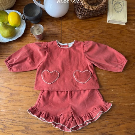 marron/15. heart set XS-L