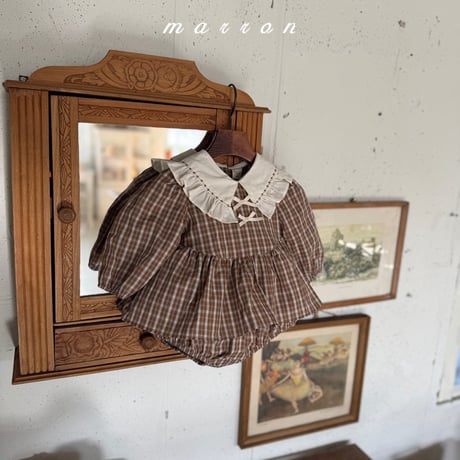 marron/52. check suit 6M-18M
