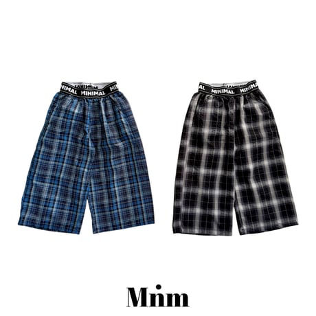 minimal/19. band check pants JS-JM