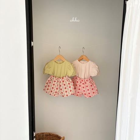 ohho/10. strawberry Good half pants S-2XL