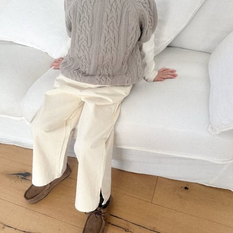 digreen/6. slit pants S-2XL