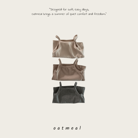 oatmeal/26. bear sleeveless XS-XL