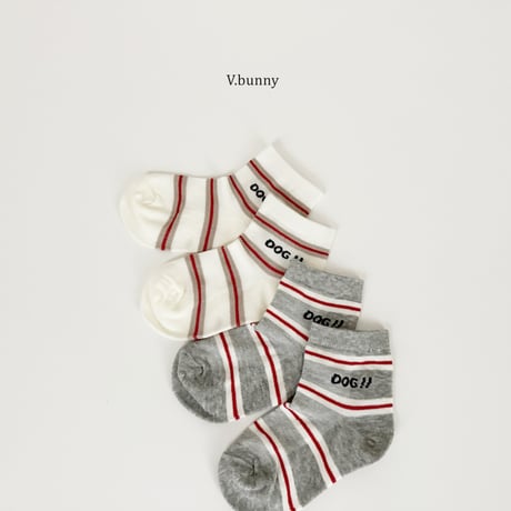 vbunny/16. red line socks set S(130-150)-L(180-210)