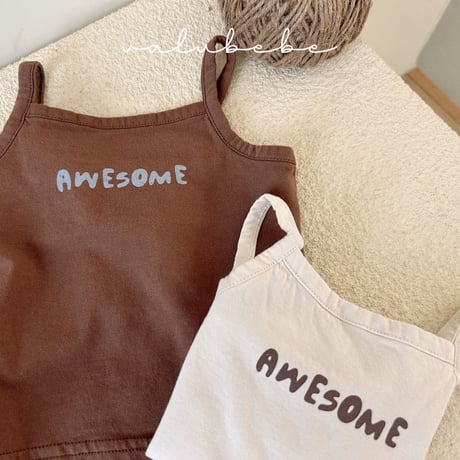 valubebe/42. awesome lettering T-shirt 6M-S