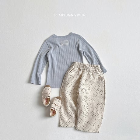 vividi/19. twil pattern pants XS-XL