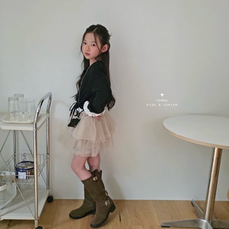 comma/124. fril cardigan 110-130
