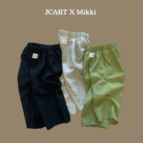 mikki/92. knee anna coming linen pants S-XL