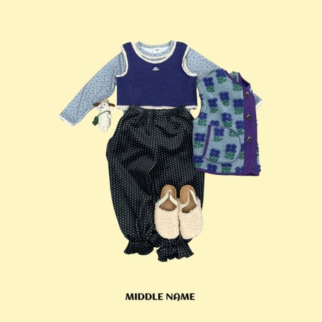 middlename/5. flower digital printing fril pants S-XL