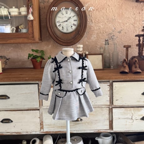 marron/56. amelia set ( jacket ) skirt XS-L
