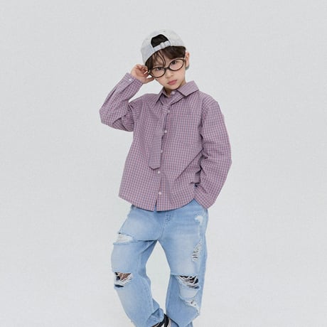 forkchips/49. mile check shirt M-XL