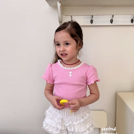 secondmoment/62. lilly puff T-shirt JS-JL