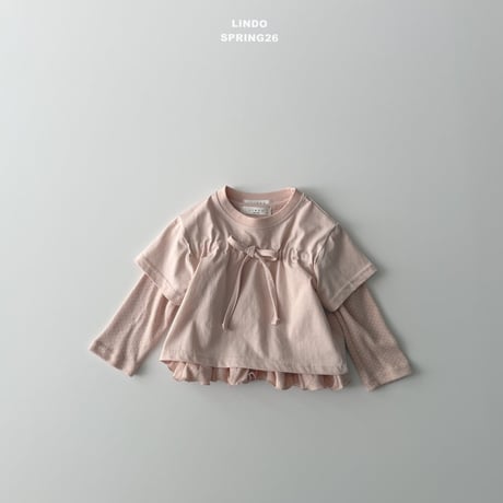 lindo/48. bb ribbon T-shirt XS-XL