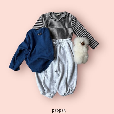 pepper/42. jelly pin tuck jogger XS-XL