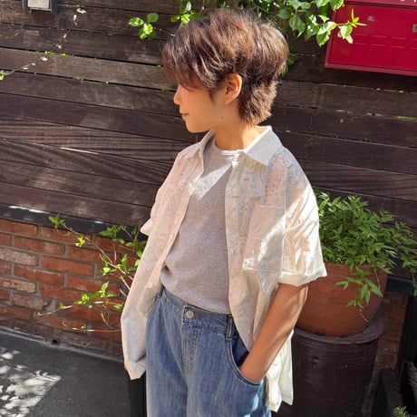 fromi/90. peizzle out shirt JS-JL