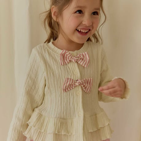 melikey/55. two two fril cardigan XS-XL