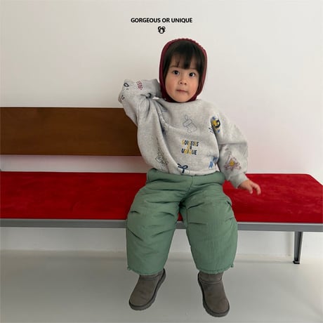 gou/77. cree man-to-man XS(2-3Y)-XL(6-7Y)