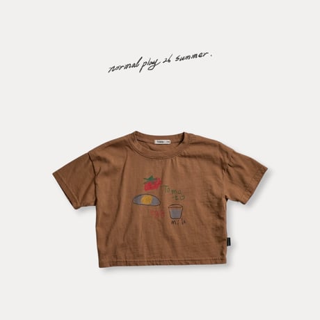normalplay/23. egg half t T-shirt 12M-XL