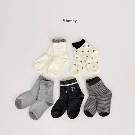 vbunny/55. riri socks set M(130-150)-XL(180-210)