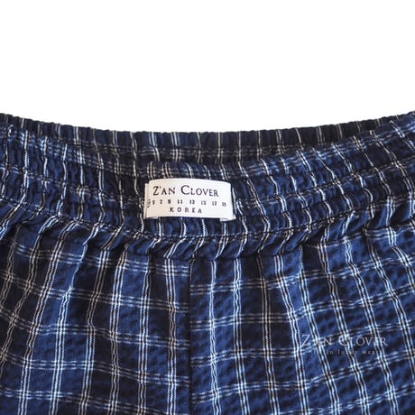zanclover/119. merry check shorts  13-19