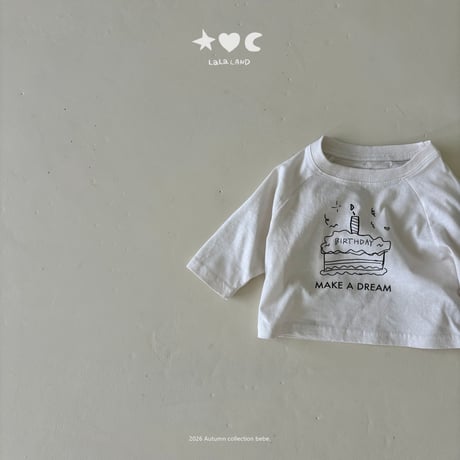 lalaland/56. b happy raglan T-shirt 6M-18M
