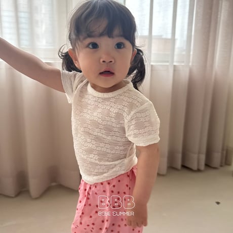 bellabambina/43. bebe lace half t T-shirt 12M-M