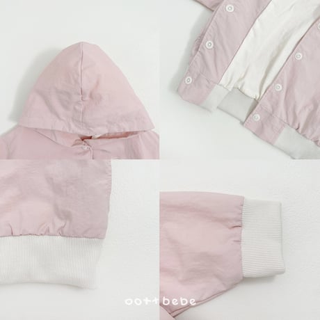 oottbebe/59. teddy hood windbreaker XS(1-2Y)-XL(6-7Y)