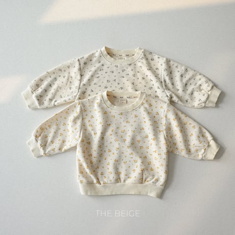 thebeige/8. Flower waffle sweatshirt XXS-L