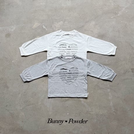 bunnypowder/77. warm heart T-shirt 2XL-4XL