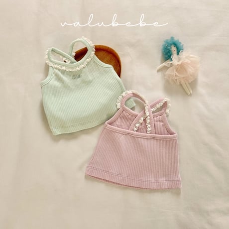 valubebe/59. cucumber lace top 6M-S