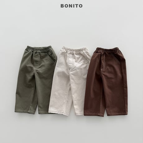 bonito/33. stitch cotton pants JS-JM