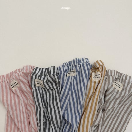 amigo/29. lapping stripe pants XS-XL