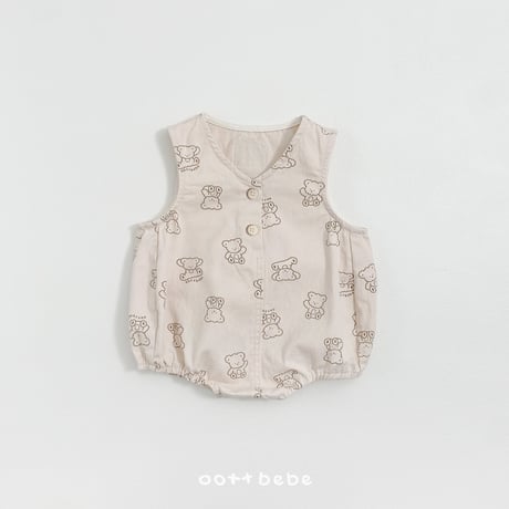 oottbebe/70. bear bebe suit S(0-6M)-M(6-12M)